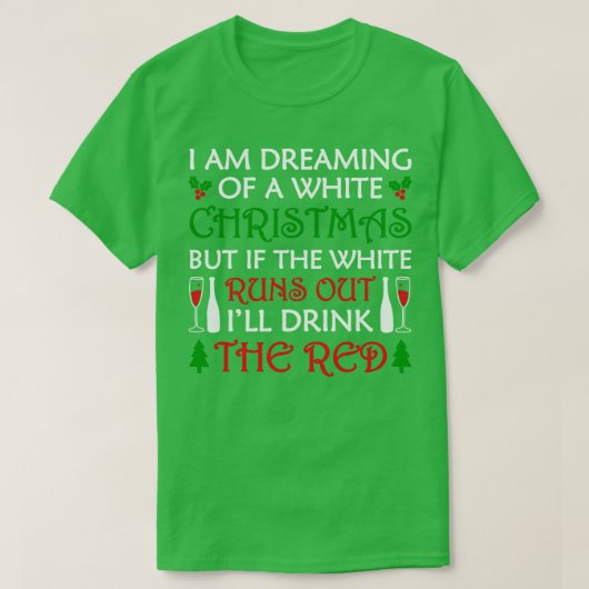 クリスマス赤と白 Tシャツ (デザイン正面)