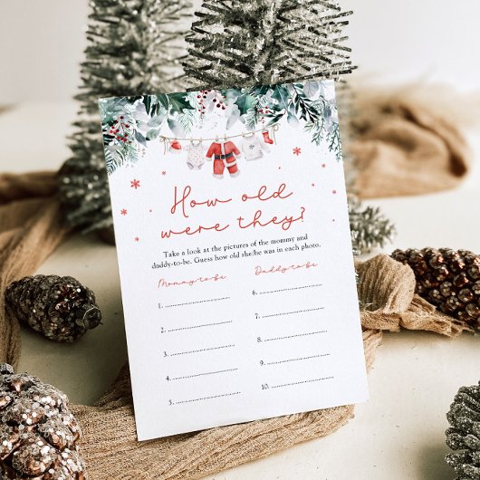 クリスマス赤サンタ赤ちゃんシャワー彼らいくつだった 招待状