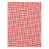 クリスマス赤市松模様に白チェックパターン色 テーブルクロス (正面)
