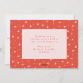 クリスマス赤面とオレンジの魔法 シーズンカード (裏面)