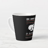 クリスマス走オー何おもしろいだ走 カフェラテマグ (左アングル)