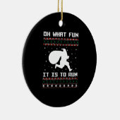 クリスマス走オー何おもしろいだ走 セラミックオーナメント (右)