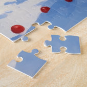 クリスマス走ハットでシュナウザーの雪 ジグソーパズル (側面)