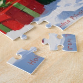 クリスマス走ハットで雪のチョウ ジグソーパズル (側面)