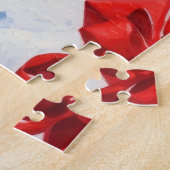 クリスマス走ハットで雪の中のコックポー ジグソーパズル (側面)