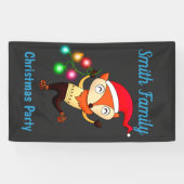 クリスマス踊りキツネカスタム 横断幕 (横)