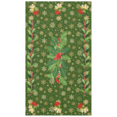 クリスマス踊りベビーエンジェルズオンスノーフレーク テーブルクロス (正面)