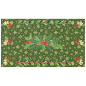 クリスマス踊りベビーエンジェルズオンスノーフレーク テーブルクロス (正面(横))