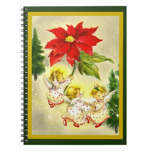 クリスマス踊りベビーエンジェルズノートブック ノートブック (正面)