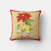 クリスマス踊りベビーエンジェルズピロー クッション (正面)