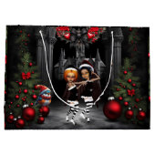 クリスマス踊り。 ラージペーパーバッグ (裏面)