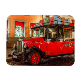 クリスマス車(プレゼント付) マグネット