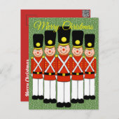 クリスマス軍人のクリスマスポストカード シーズンポストカード (正面/裏面)