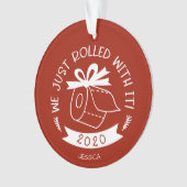 クリスマス転がにうたっおもしろいたばかりだ オーナメント (正面)