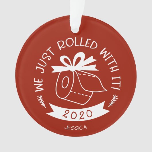 クリスマス転がにうたっおもしろいたばかりだ オーナメント (正面)