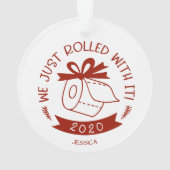 クリスマス転がにうたっおもしろいたばかりだ オーナメント (裏面)