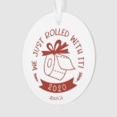 クリスマス転がにうたっおもしろいたばかりだ オーナメント (正面)