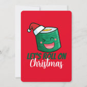 クリスマス転がにカスタマイズ可能 招待状 (正面)