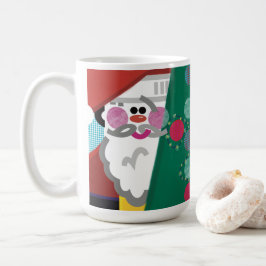 クリスマス転がのまわりに抽象芸術モダンマグカップ コーヒーマグカップ