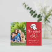 クリスマス転がのIT写おもしろい真 シーズンポストカード (スタンド正面)