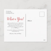 クリスマス転がのIT写おもしろい真 シーズンポストカード (裏面)