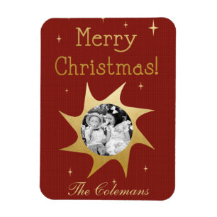 クリスマス輝くの願い – フォトマグネット マグネット