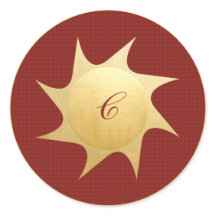 クリスマス輝くの願い – ラウンドステッカー