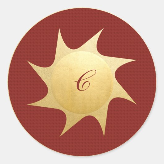 クリスマス輝くの願い – ラウンドステッカー ラウンドシール (正面)