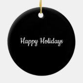 クリスマス輝く星メリー輝く家族の名前 セラミックオーナメント (裏面)