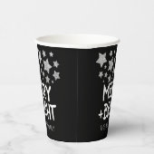 クリスマス輝く星メリー輝く家族の名前 紙コップ (右)