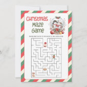 クリスマス迷路ゲーム シーズンカード (正面)