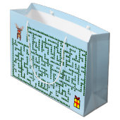 クリスマス迷路抱き枕 ラージペーパーバッグ (裏面アングル)