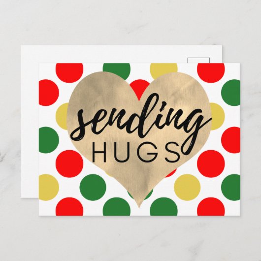 クリスマス送信ハグスホリデーポストカード シーズンポストカード (正面/裏面)