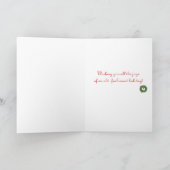 'クリスマス通りランプ'カード – 古ファッションド シーズンカード (内部)