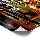 クリスマス通り教会と雪 ポスター (コーナー)