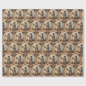 クリスマス遊の妖精の竪琴 ラッピングペーパー (フラット)