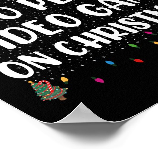 クリスマス遊ゲームでビデオゲームをする可能性が最も高い ポスター (角)