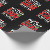 クリスマス遊ゲームでビデオゲームをする可能性が最も高い ラッピングペーパー (角)