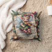 クリスマス遊小妖精や小人のバイオリン クッション (ブランケット)