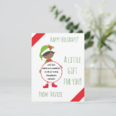 クリスマス遊小妖精や小人ドーのギフト、ホリデーパーティーの好意 招待状 (スタンド正面)