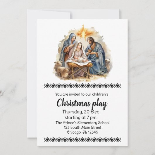 クリスマス遊招待状 招待状 (正面)