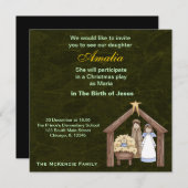 クリスマス遊 招待状 (正面/裏面)