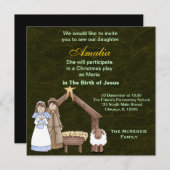 クリスマス遊 招待状 (正面/裏面)