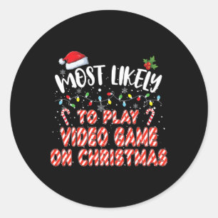 クリスマス遊Cでビデオゲームを楽しむことができる ラウンドシール
