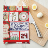 クリスマス過去のキッチンタオル キッチンタオル (四つ折り)