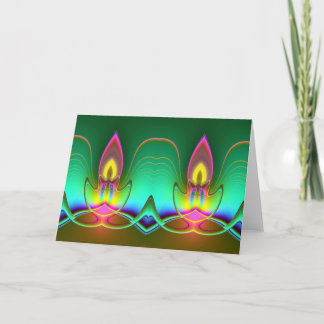 クリスマス過去の挨拶/メモカードからのライト シーズンカード