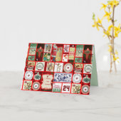 クリスマス過去グリーティングカード カード (黄色い花)