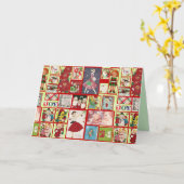 クリスマス過去グリーティングカード カード (黄色い花)