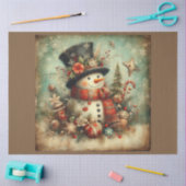 クリスマス過去デザインシリーズ3 薄葉紙 (クラフト)