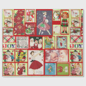 クリスマス過去包装紙 ラッピングペーパー (フラット)